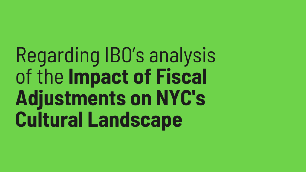 Analyzing the Impact of Fiscal Adjustments on NYC’s Cultural Landscape